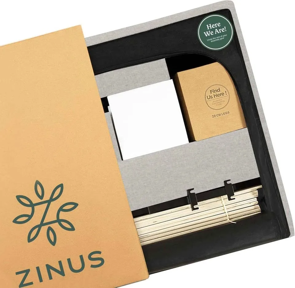 Zinus King Upholstered Diamond Stitched Bed Frame NEW image indicator(10)