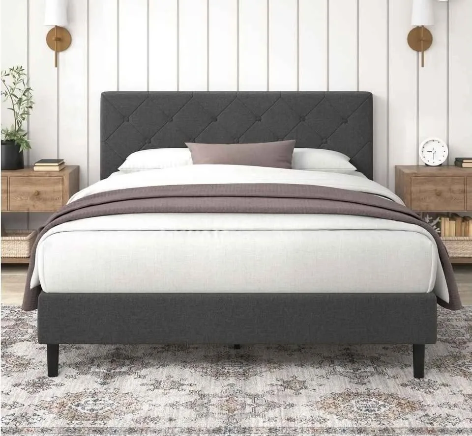 Zinus King Bed Frame w/ Headboard BRAND NEW image indicator(3)