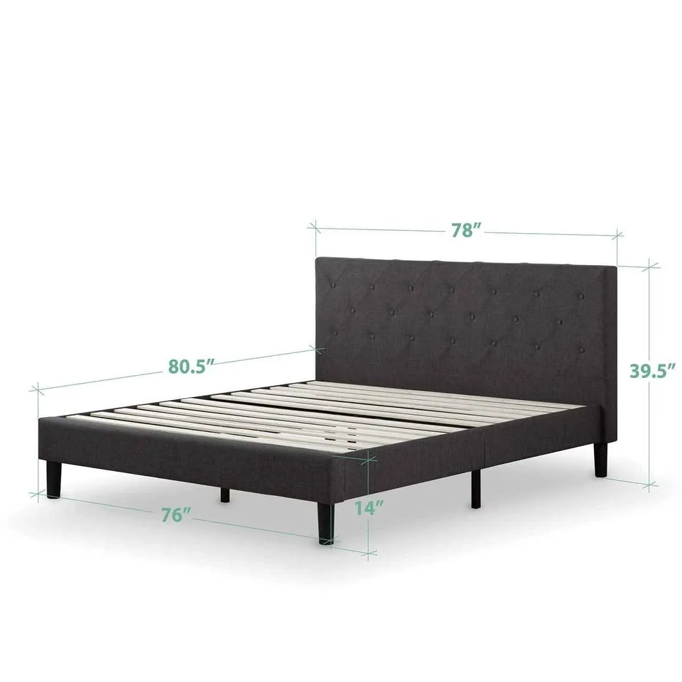 Zinus King Bed Frame w/ Headboard BRAND NEW image indicator(4)