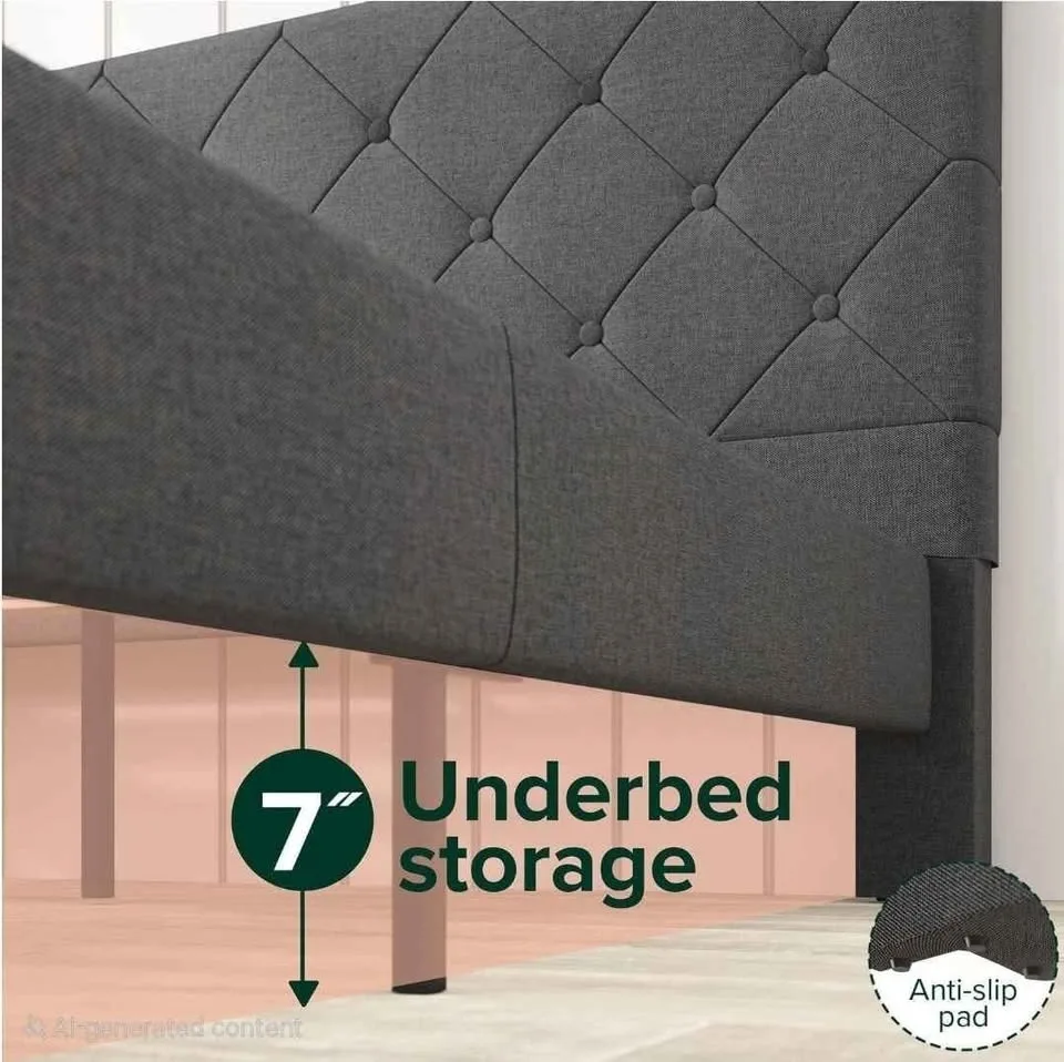 Zinus King Bed Frame w/ Headboard BRAND NEW image indicator(5)