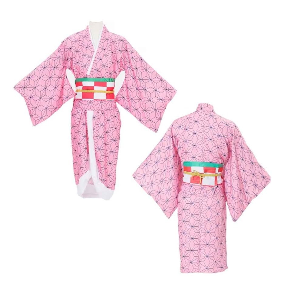 Nezuko Kamado anime cosplay kimono outfit set - photo 3