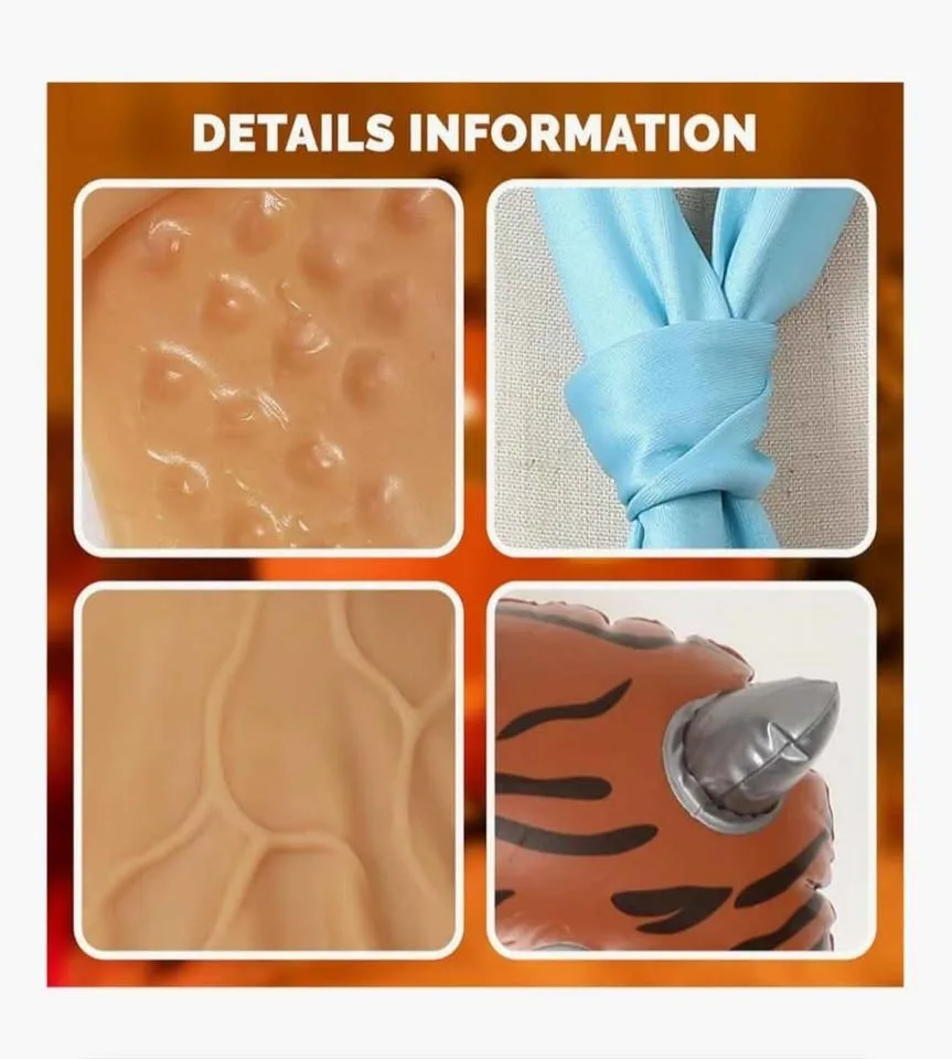 Fred Flintstone-style adult caveman costume set. image indicator(3)