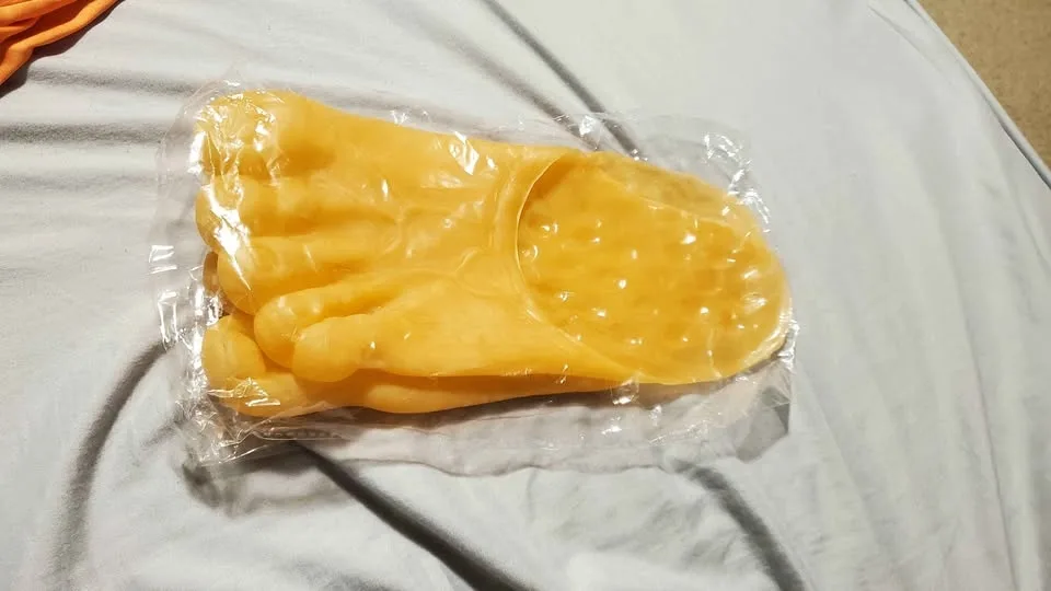 Fred Flintstone-style adult caveman costume set. image indicator(7)