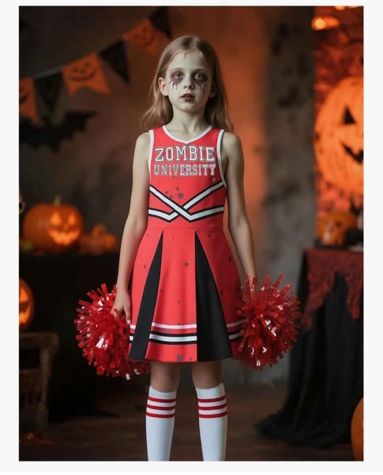 Zombie Kids Cheerleader Costumes - photo 2