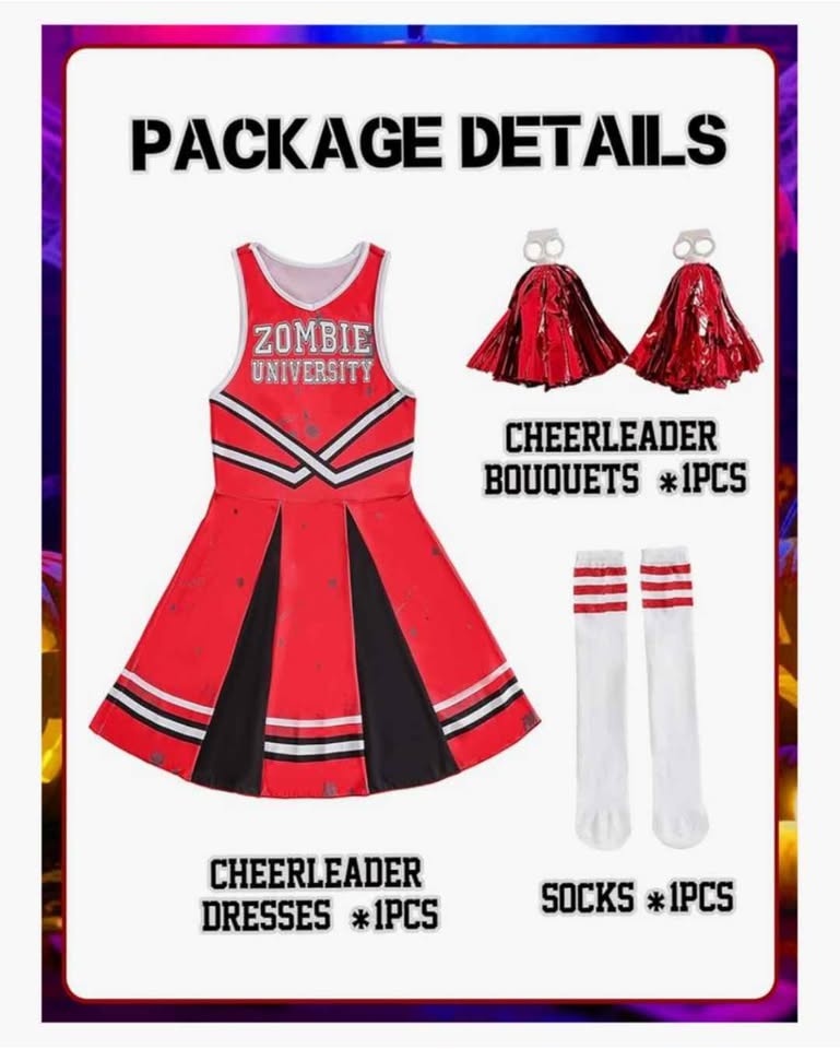 Zombie Kids Cheerleader Costumes - photo 3