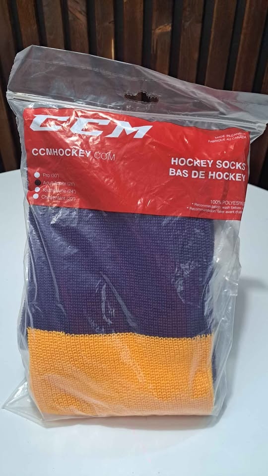 28" Adult Poly Knit Ice Hockey Socks - photo 3