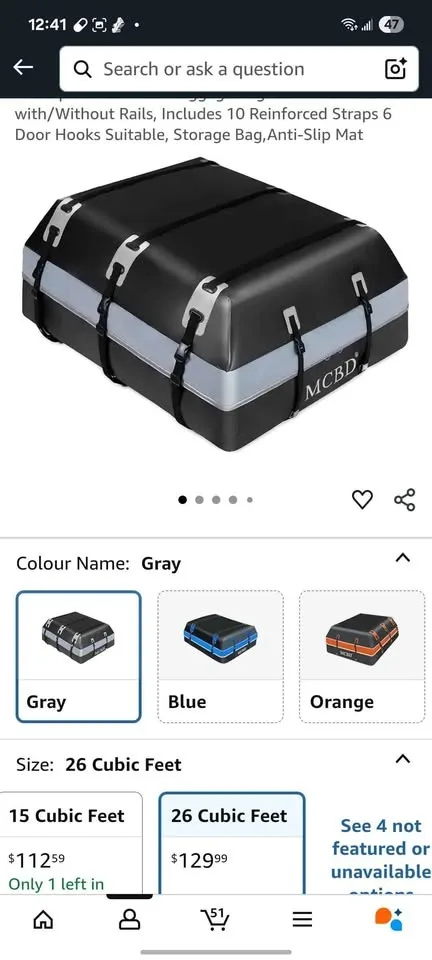 Car storage bag image indicator(2)