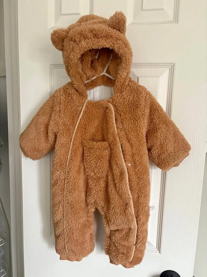 Baby 3 Month Teddy Bear Bunting Suit
