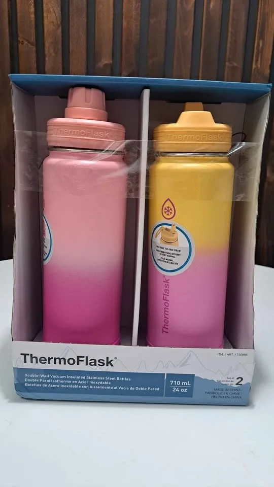 (Brand New)Thermoflask 710mL (24oz.) - 2 Pack Tumbler Bottle
