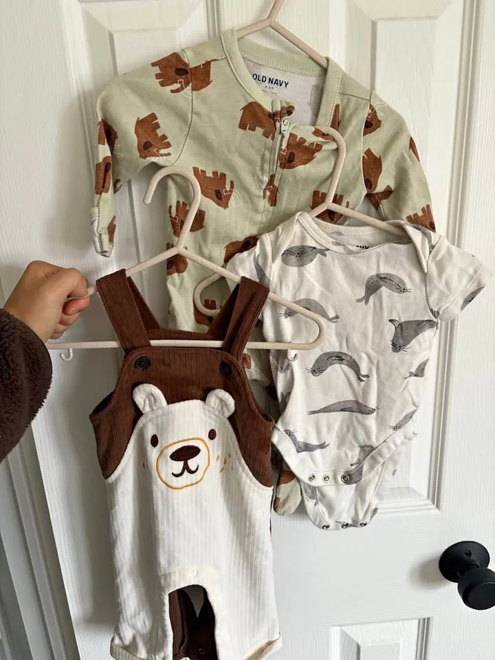Old Navy 0-3M Baby Animal Trio (3 pcs)