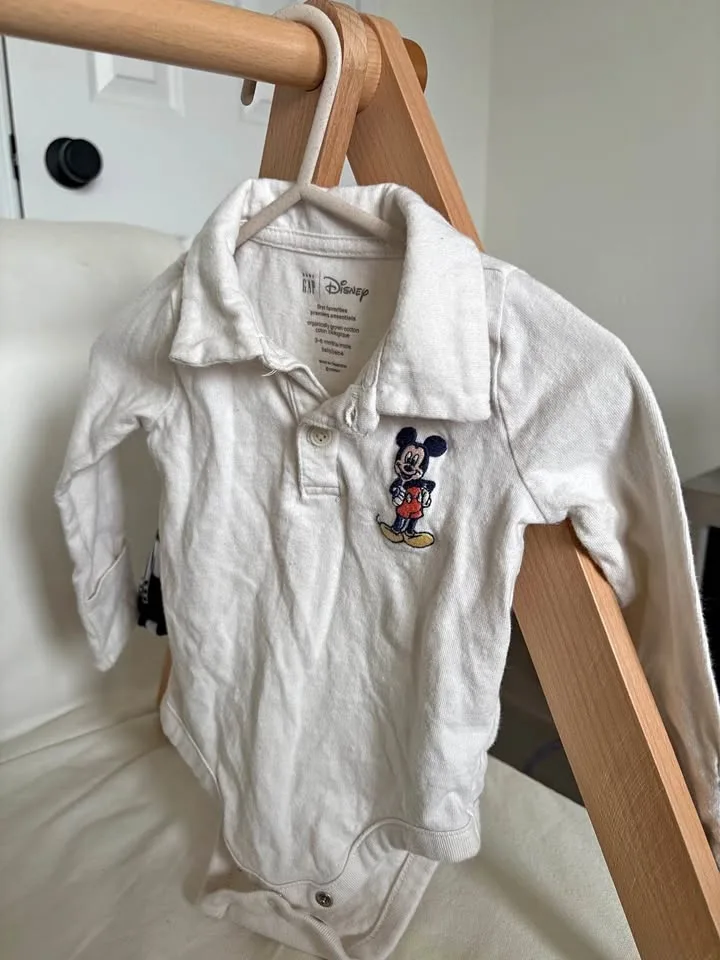 Baby Gap 3-6M Baby Mickey Mouse Collared Onesie