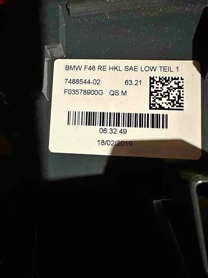 BMW Right Side Tail light