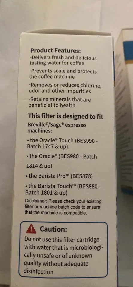 7 Water Filters for Sage/ClaroSwiss BES008 BES920 image indicator(3)