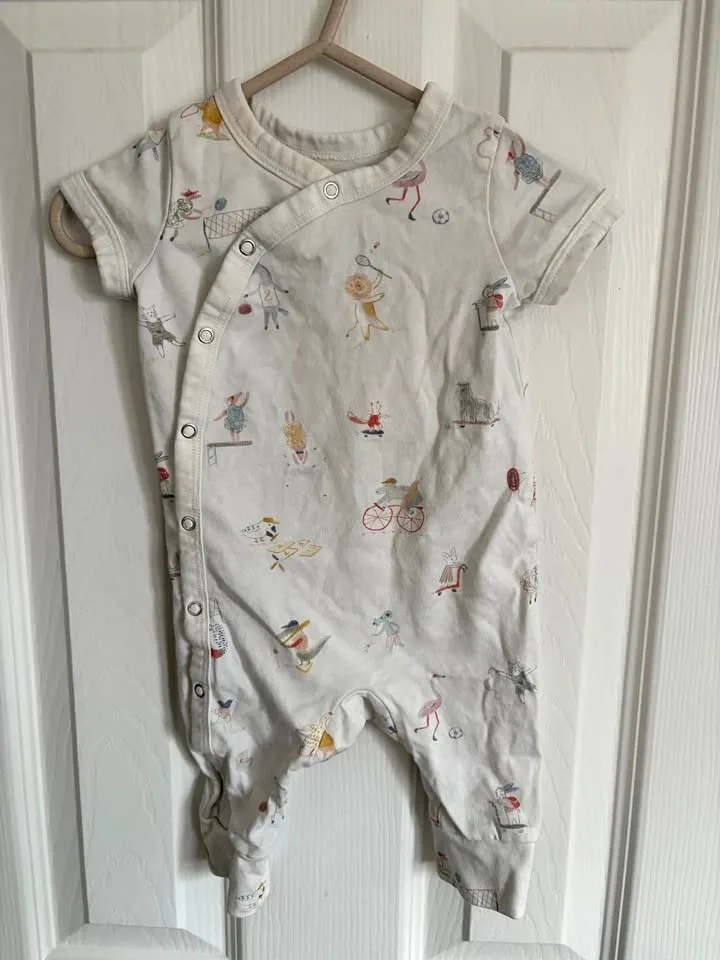 Pehr 0-3M Baby Romper Animals