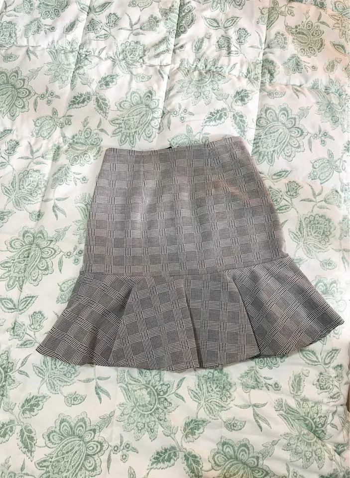 Evernew Plaid Mini Skirt