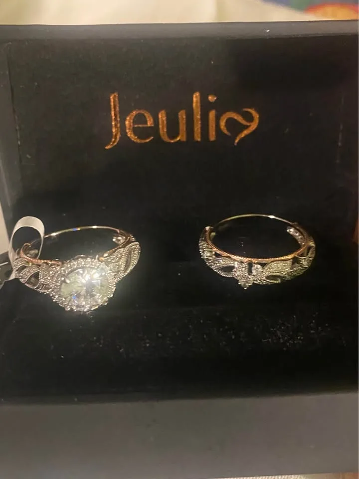 New Ring Sets for Women 925 Sterling Silver Wedding Sets, Size 9 image indicator(5)