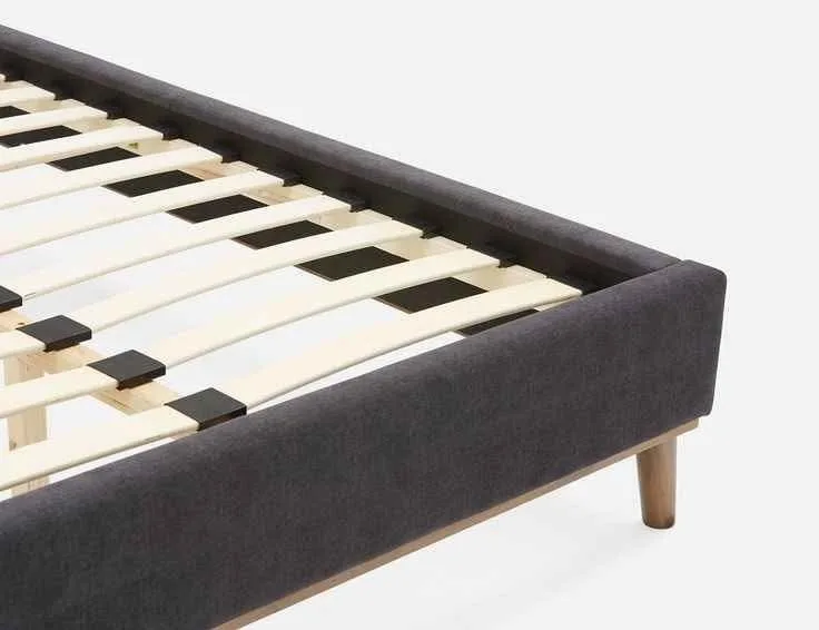 King Size Dark Grey Upholstered Bed + Mattress image indicator(2)