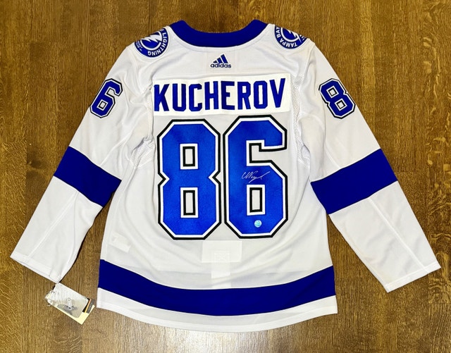 Nikita Kucherov signed hockey jersey