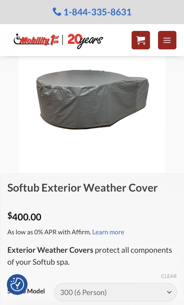 Softub cover (6 person 300 model) - photo 2