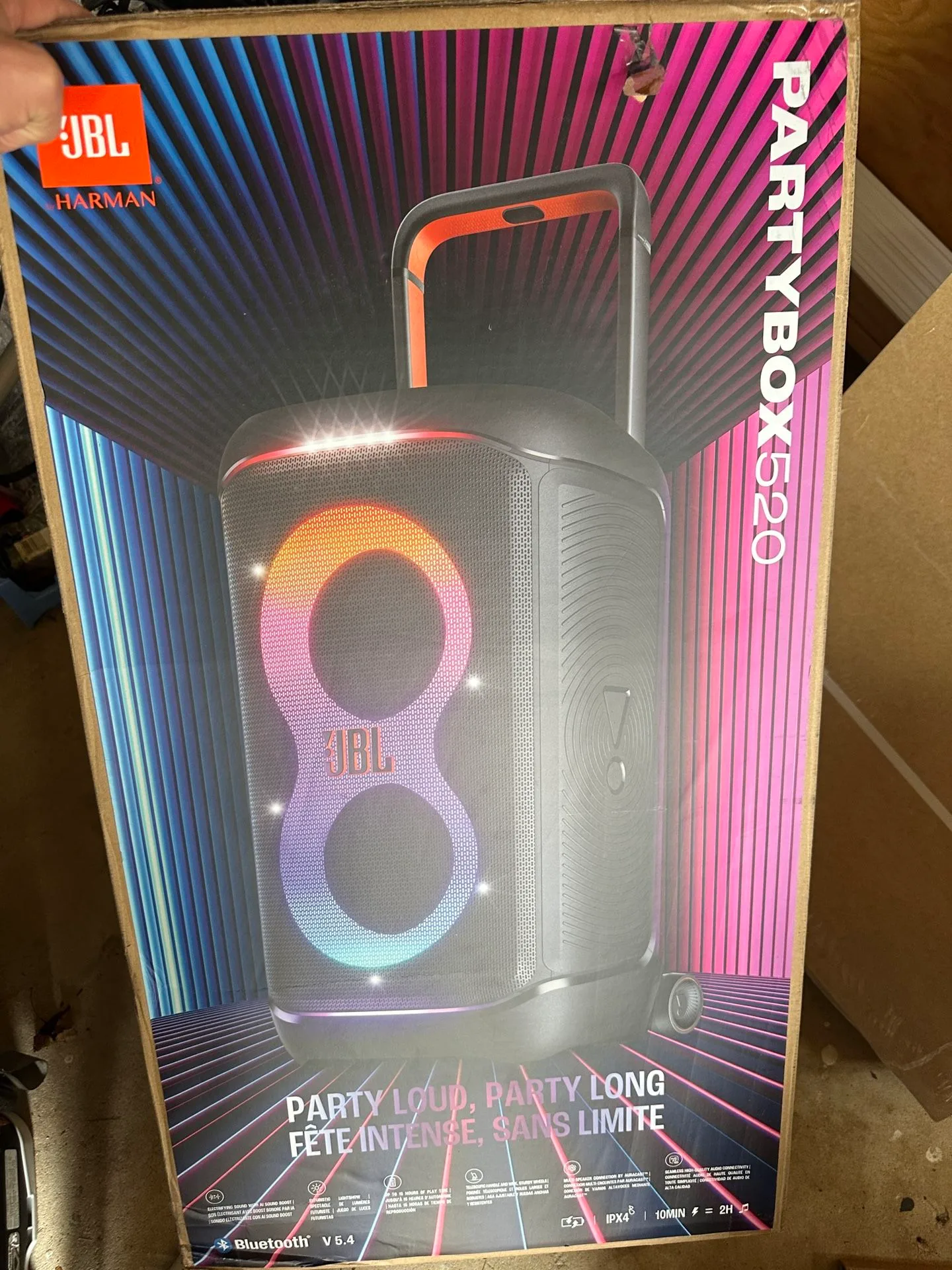 JBL Party Box 520 BRAND NEW SEALED