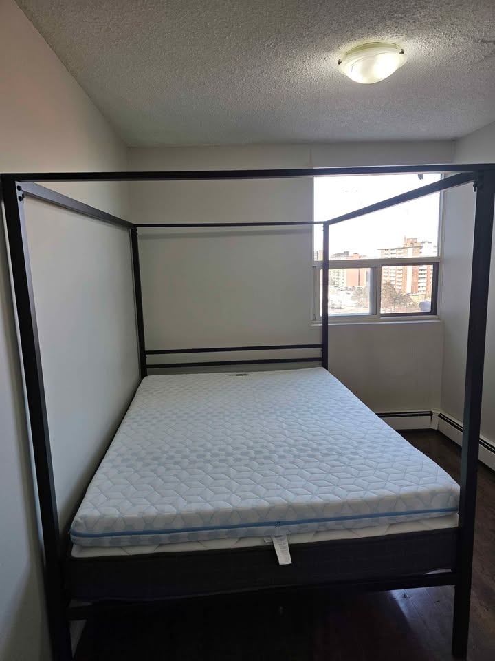 Metal canopy queen bed frame - photo 2