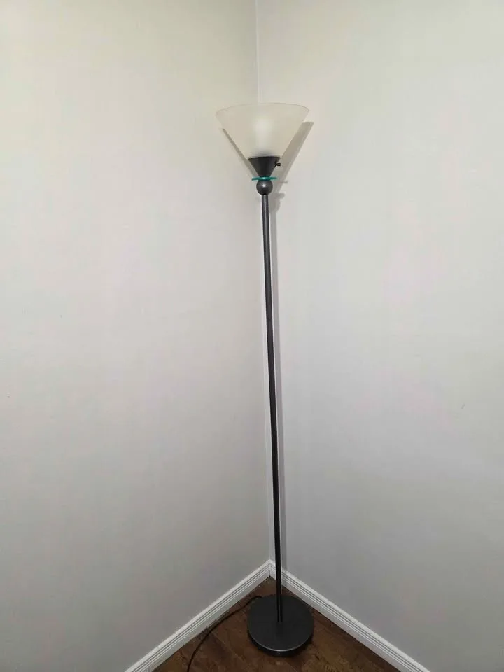 Vintage Brass Finish Pharmacy Floor Lamp image indicator(2)