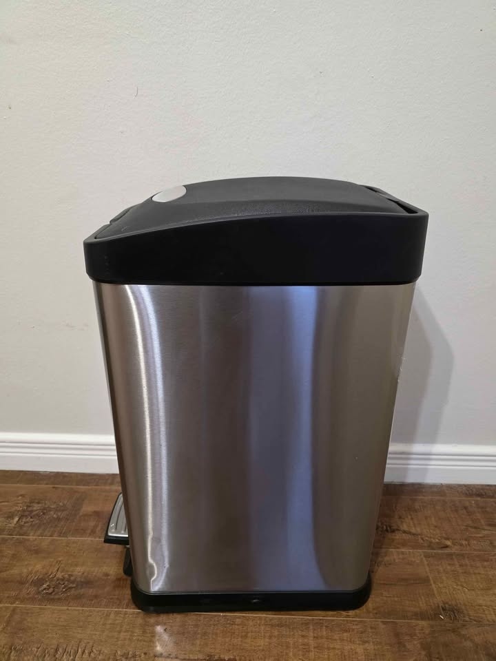 Stainless steel garbage can - photo 3