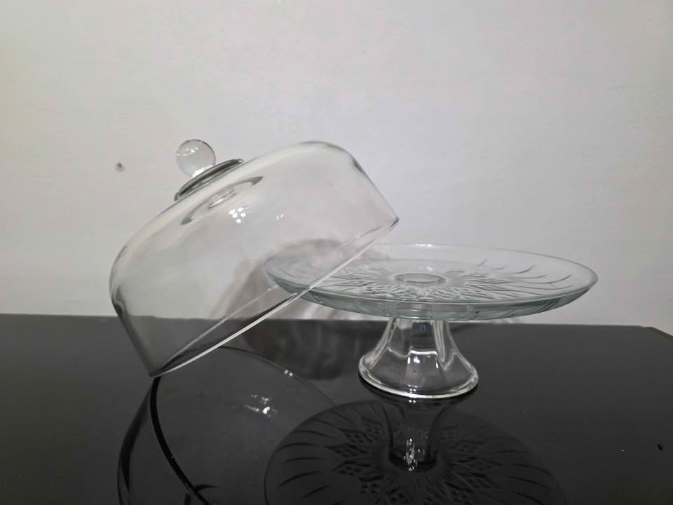 Glass cake stand - photo 2