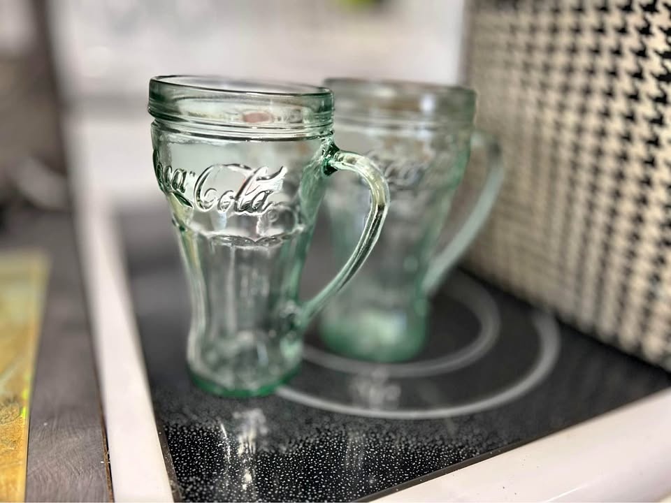 Coca Cola cups with handle