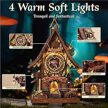 🕰️ ROKR Time Art Cuckoo Clock (LC901C) – Brand New, Sealed! - photo 2