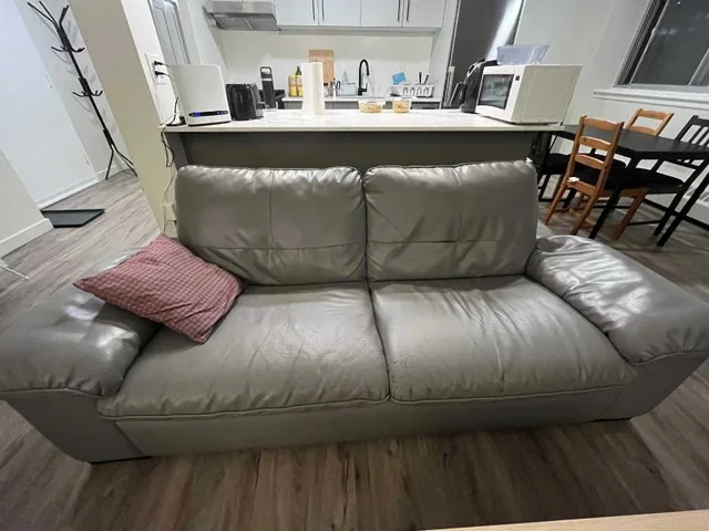 Grey Two-Seater Sofa