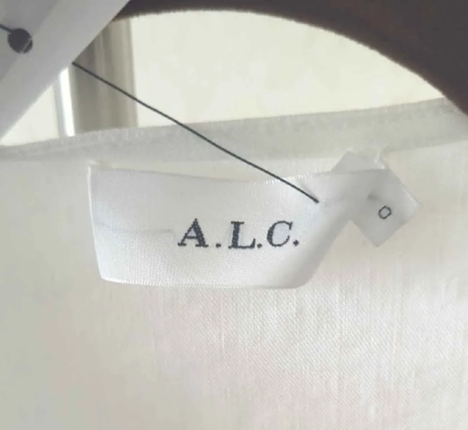 A.L.C. Cream Ruffle Sleeve Mini Dress image indicator(3)