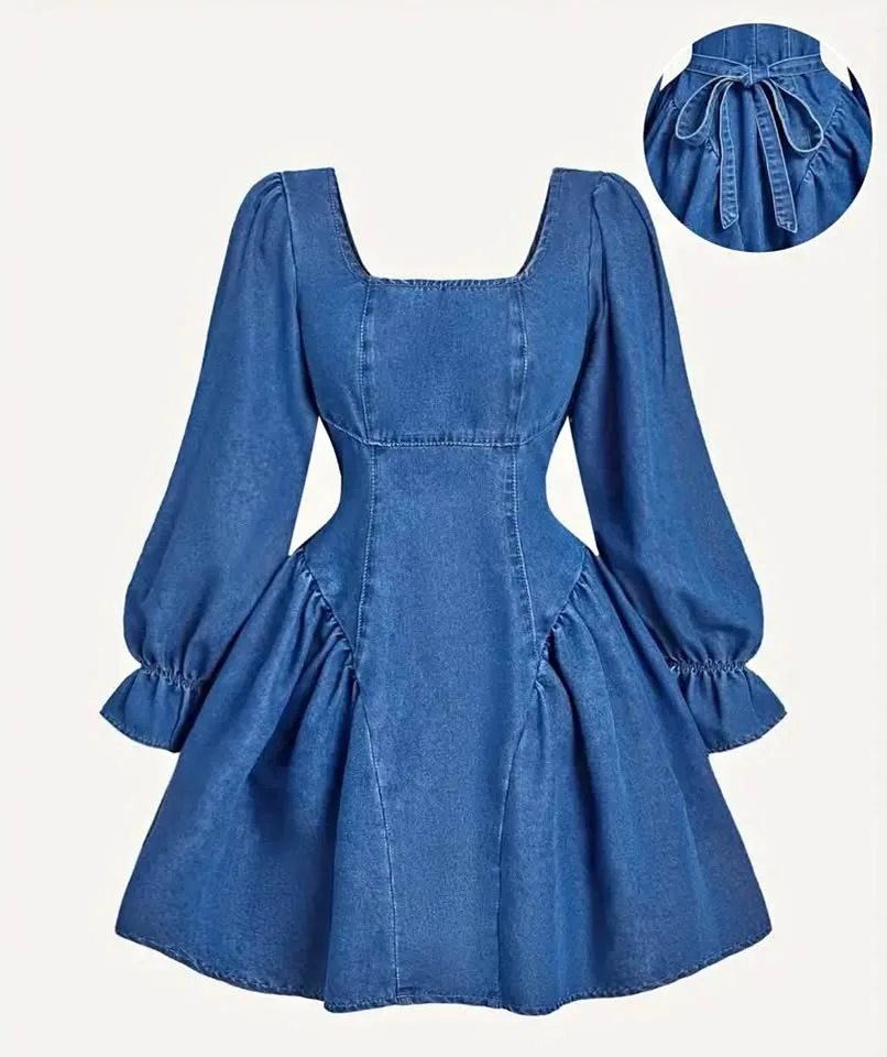 New Denim Mini Dress -Size small