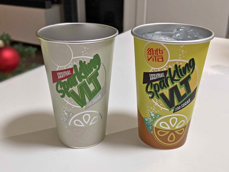 Vitasoy colour changing cold cup