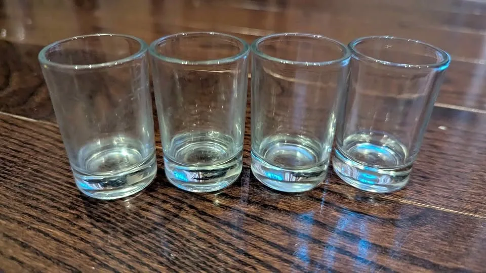 🩷💅 Nail Polish Remover Glass Cups / Nail Art Tool Holders – Set