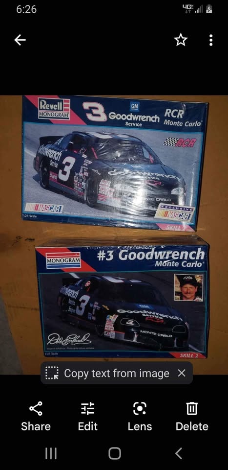 THE FAMOUS #3 DALE EARNHARDT MODEL KIT CARS,, EACH MODEL - photo 2