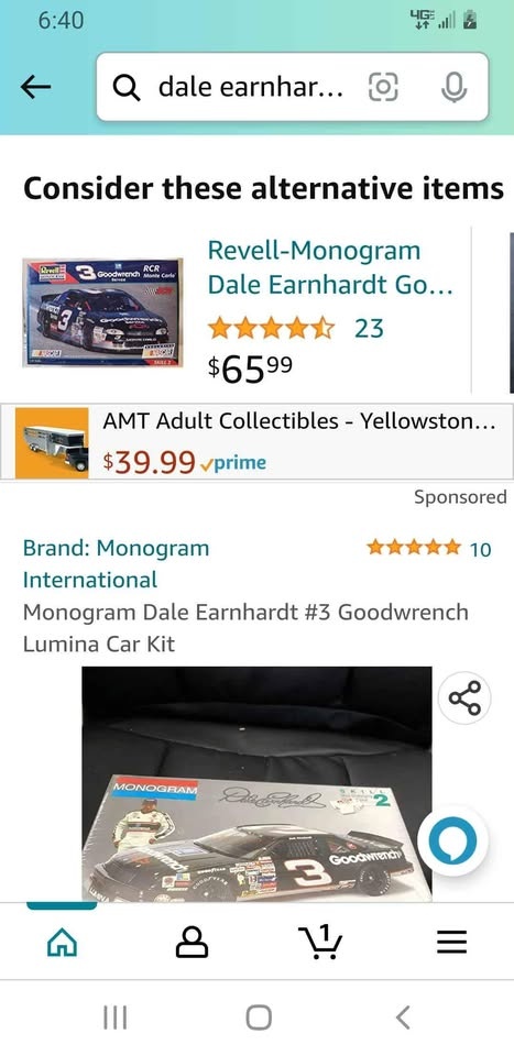 THE FAMOUS #3 DALE EARNHARDT MODEL KIT CARS,, EACH MODEL - photo 3