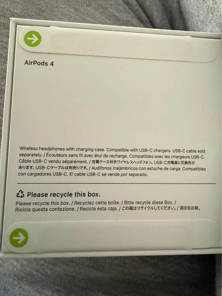 AirPods 4 sealed brand new, not ANC image indicator(2)