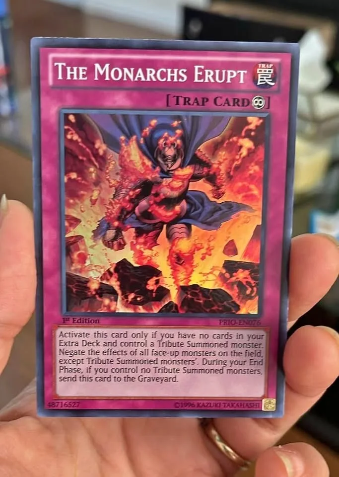 The Monarchs Erupt Trap Card - collectable