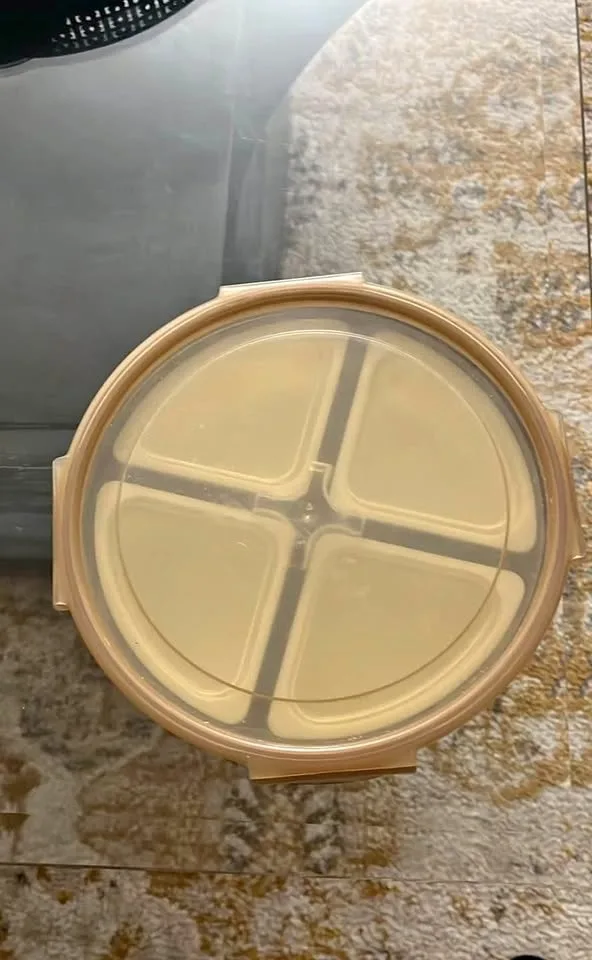 4 compartments snacks/dry fruits trays with lids