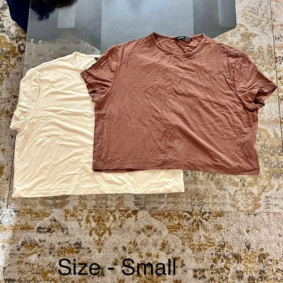 Crop tops - size small
