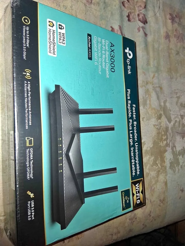 TP-Link Archer AX55 AX3000 WiFi 6 Router – $90 FIRM