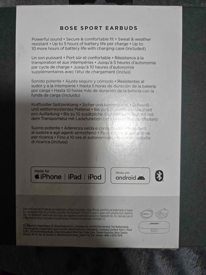 Bose Sport Earbuds - True Wireless Headphones - Baltic Blue - photo 2