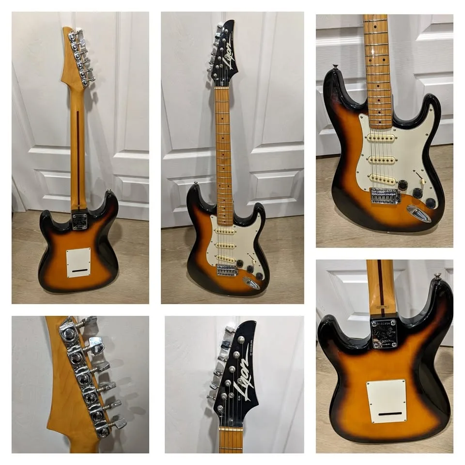 $220 Lyon Stratocaster Electric Guitar - Sunburst