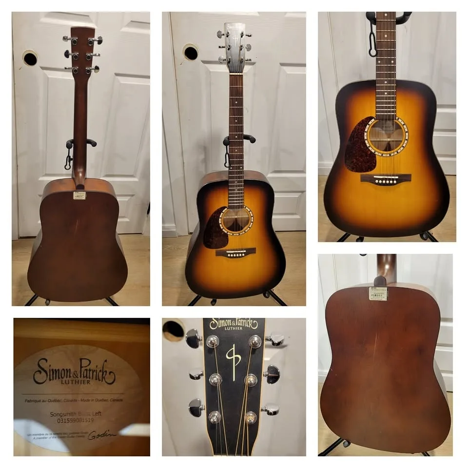 $500 Simon and Patrick Lefty Acoustic Guitar