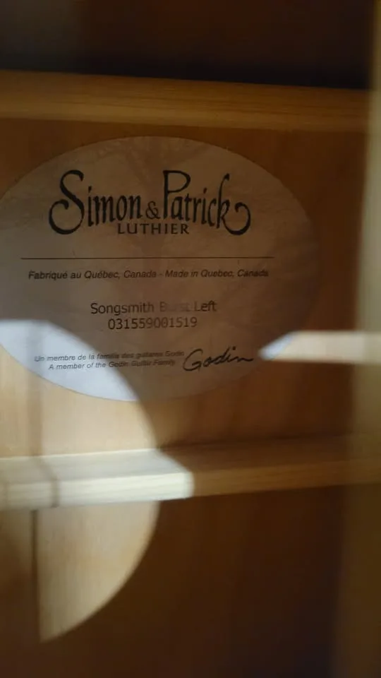 $500 Simon and Patrick Lefty Acoustic Guitar image indicator(6)