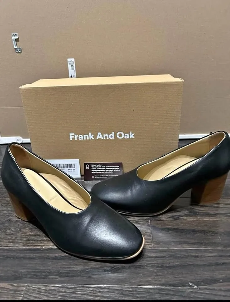 Veranda Leather Heel Frank and Oak Shoes 8.5 New