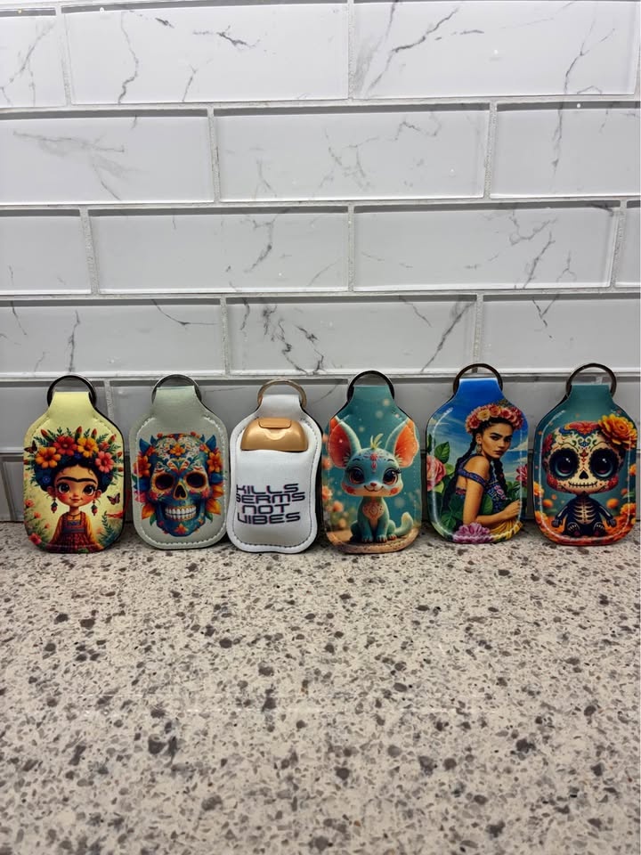 Hand Sanitizer Holder Keychains - photo 2