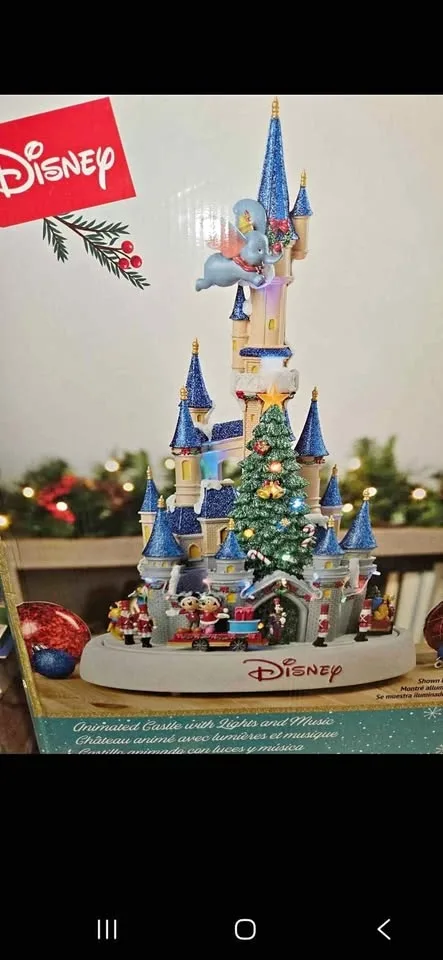 Disney christmas decoration with light and sound retired piece !