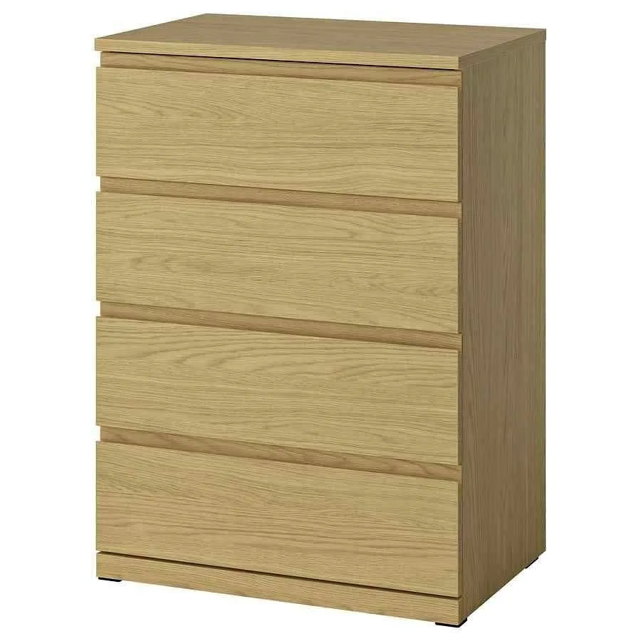 Malm 4 drawers- Oak effect